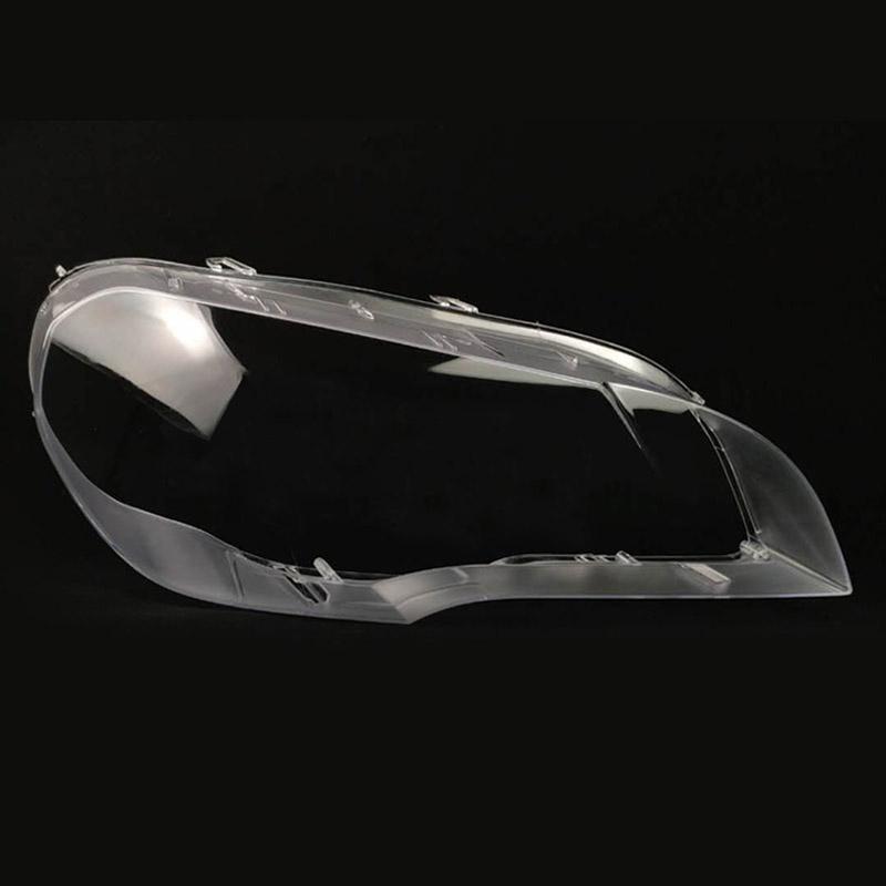 Car Front Headlight Cover Lens Glass Headlamps Transparent Lampshade Lamp Shell Masks For BMW X5 E70 2008-2013