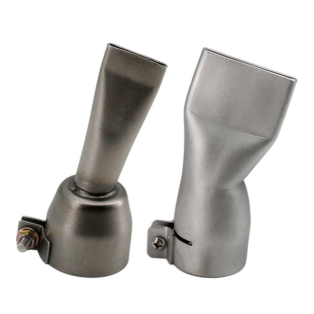 Durable Hot Air Gun Nozzle Tubular Flat Welding Nozzle Heat Gun Tips for 1600W Plastic Welder Tuyere Accessories