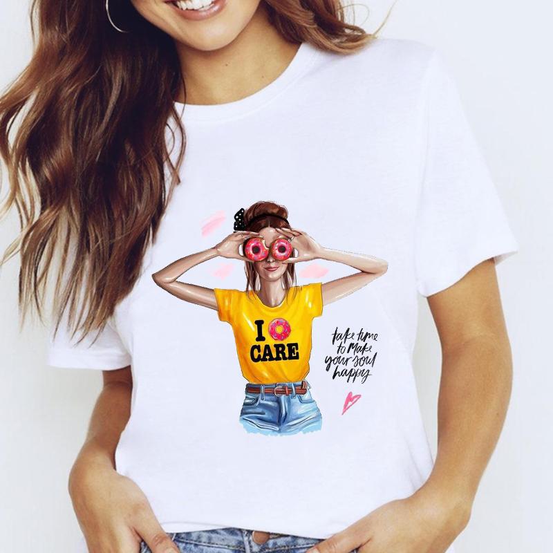 Women T-Shirt Graphic Floral Flower Butterfly Short Sleeve Tees Female Fashion Spring Summer 90S Oversized Tshirts Clothes Tops