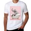 Elephant Bathing In Pink Bathroom TShirt Unisex Tshirt Unisex T Shirts for Unisex TShirt