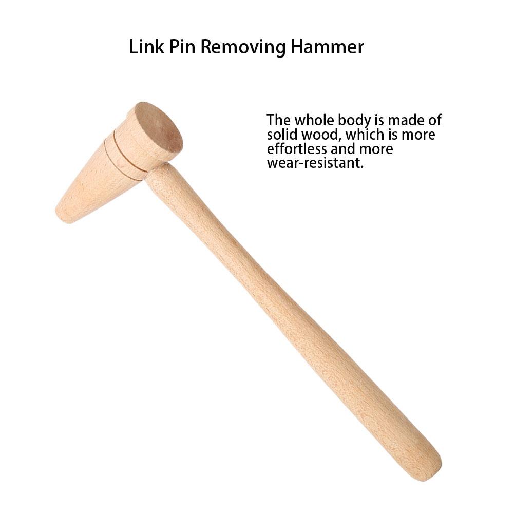 Wooden Hammer Watch Band Link Pin Remover Hammer Watch Repair Tool(B)