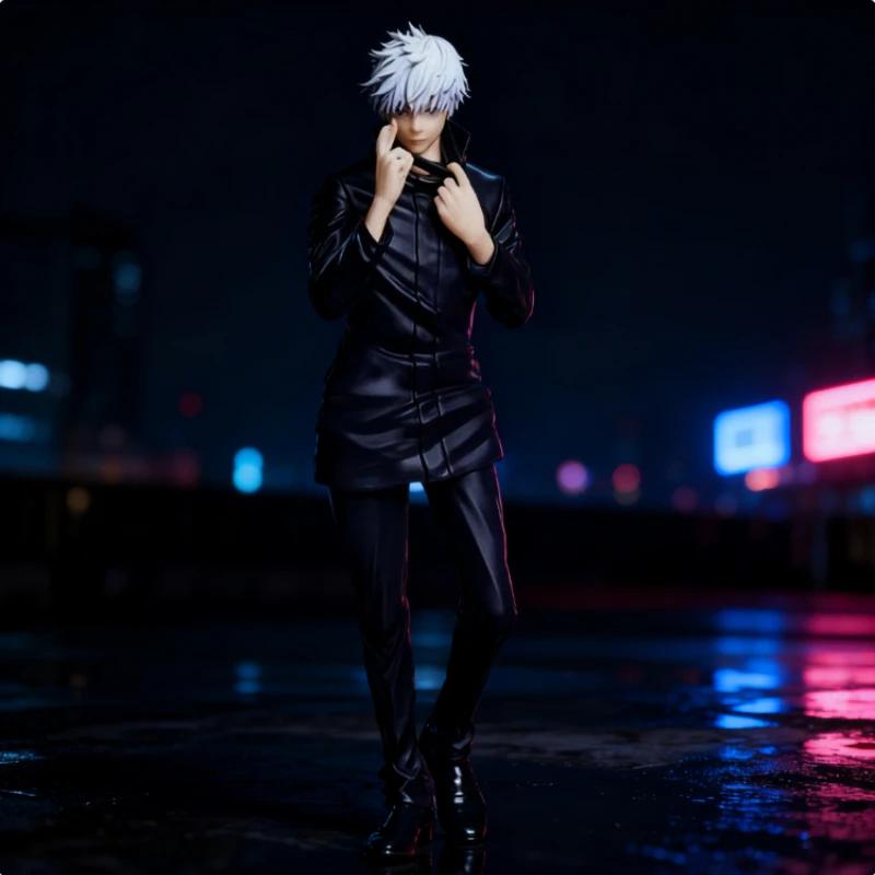 1pc Spell Battle Anime Character Gojo Satoshi Action Character PVC Statue Collection Model Toy Gift Anime Figure