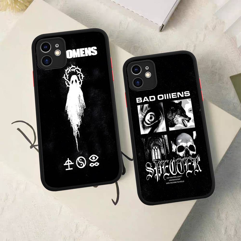 Bad Omens Music Band Phone Case For IPhone 16e 16 15 14 13 12 11 Pro Max X XS Max Plus Matte Clear