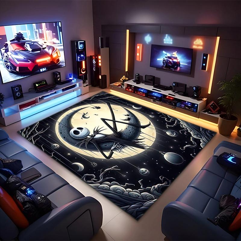 1PC The Nightmare Before Christmas Rug - home decoration Carpet For Living Room Bedroom Flooring Computer Chair Area Rug