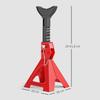 Jack Stand 3 Ton Load Capacity 2 Pieces Support Jack Including Safety Pin 10 Step Height Adjustable Red