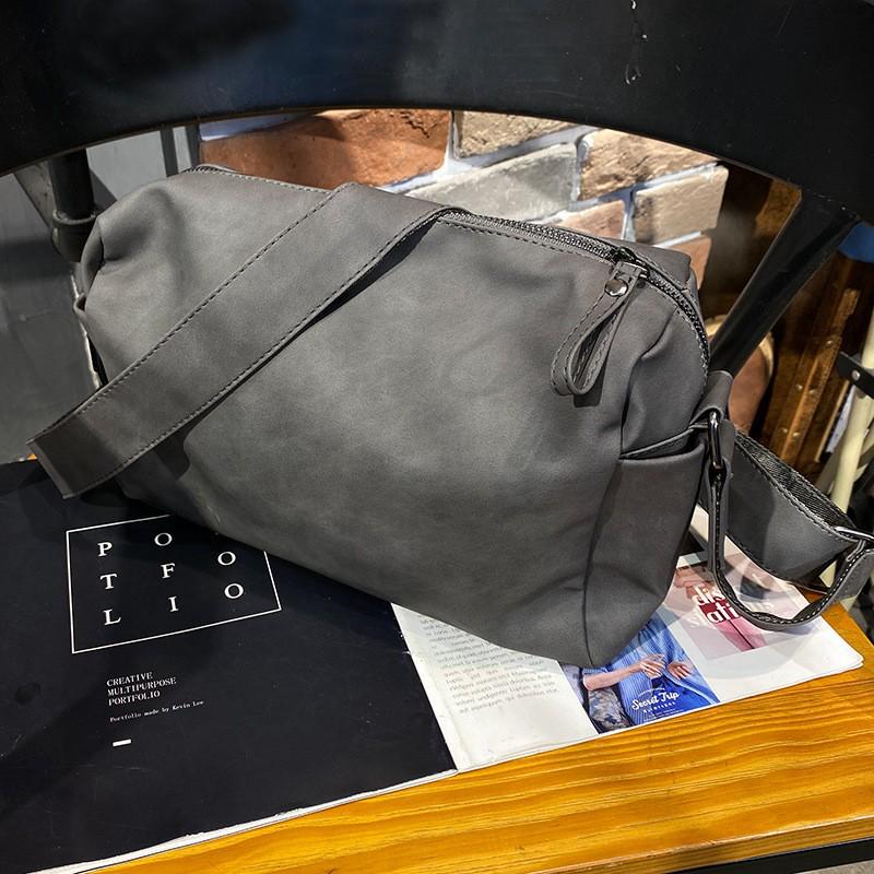 Men s 2026 Street Fashion Crossbody Bag - Single Shoulder, Small Design серый