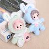 Vinyl Plush Toy Small Peach Doll Pendant Keychain Girl Bag Pendant Cute Doll