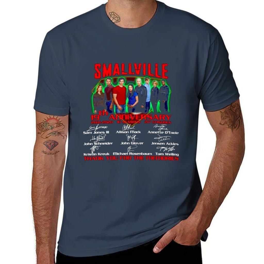 Smallville 19th Anniversary All Cast Signed Thank You For The Memories Tshirt G Unisex T Shirts For Unisex Tshirt