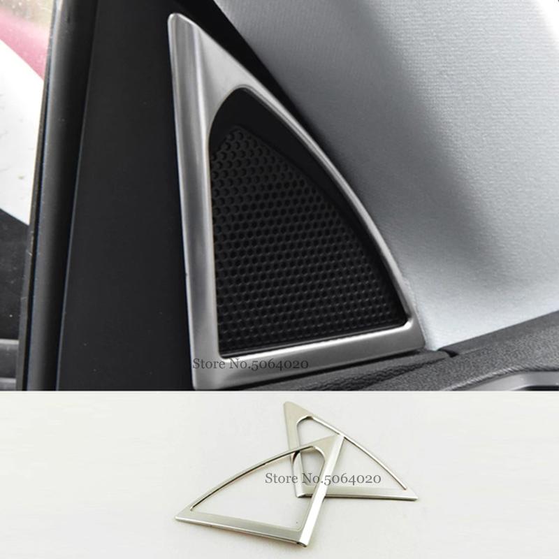 For Peugeot 3008 GT 5008 2017-2023 Car Styling Accessories Stainless Steel Interior Front Row Water Cup Holder Frame Cover Trim