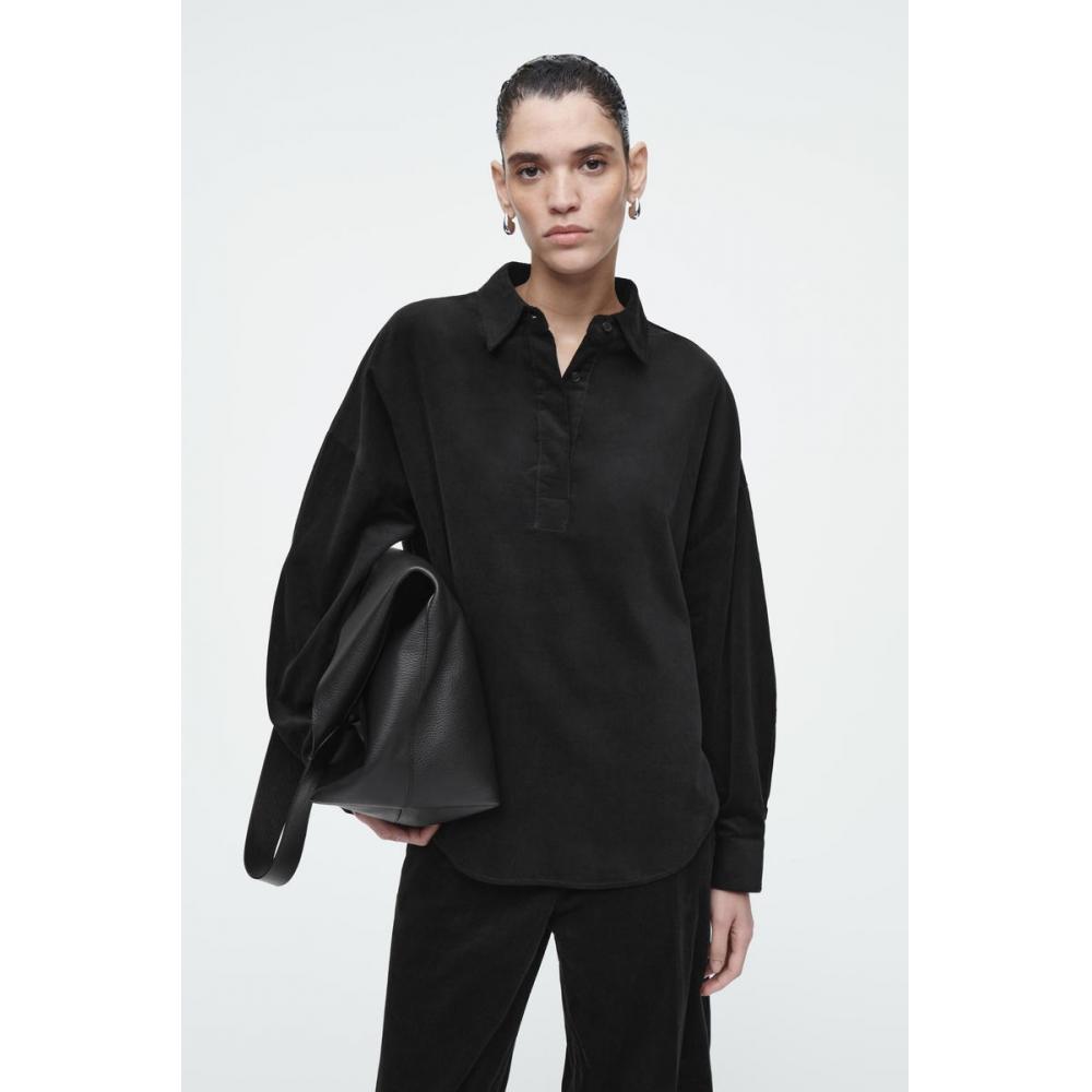 

COS Рубашка из вельвета Japan Cordour с полузастежкой