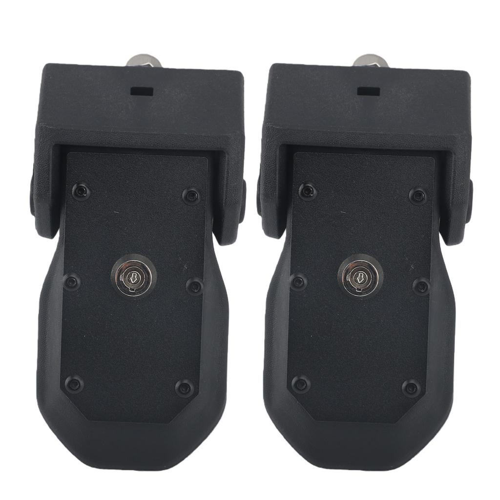 Locking Hood Latches with Key Heavy Duty Anti Theft Hood Lock Catch Replacement for Jeep Wrangler JL 2018 2026 Black