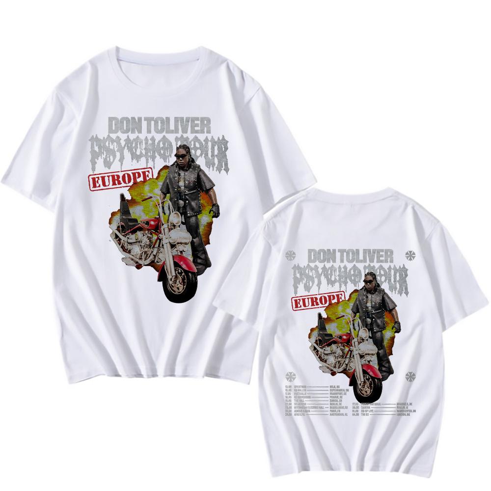 Don Toliver Tour 2025 Tshirts Rapper Don Toliver Hip Hop T-shirt New Women/Men Punk Y2K Tee-shirt Vintage Short Sleeve Cotton Streetwear
