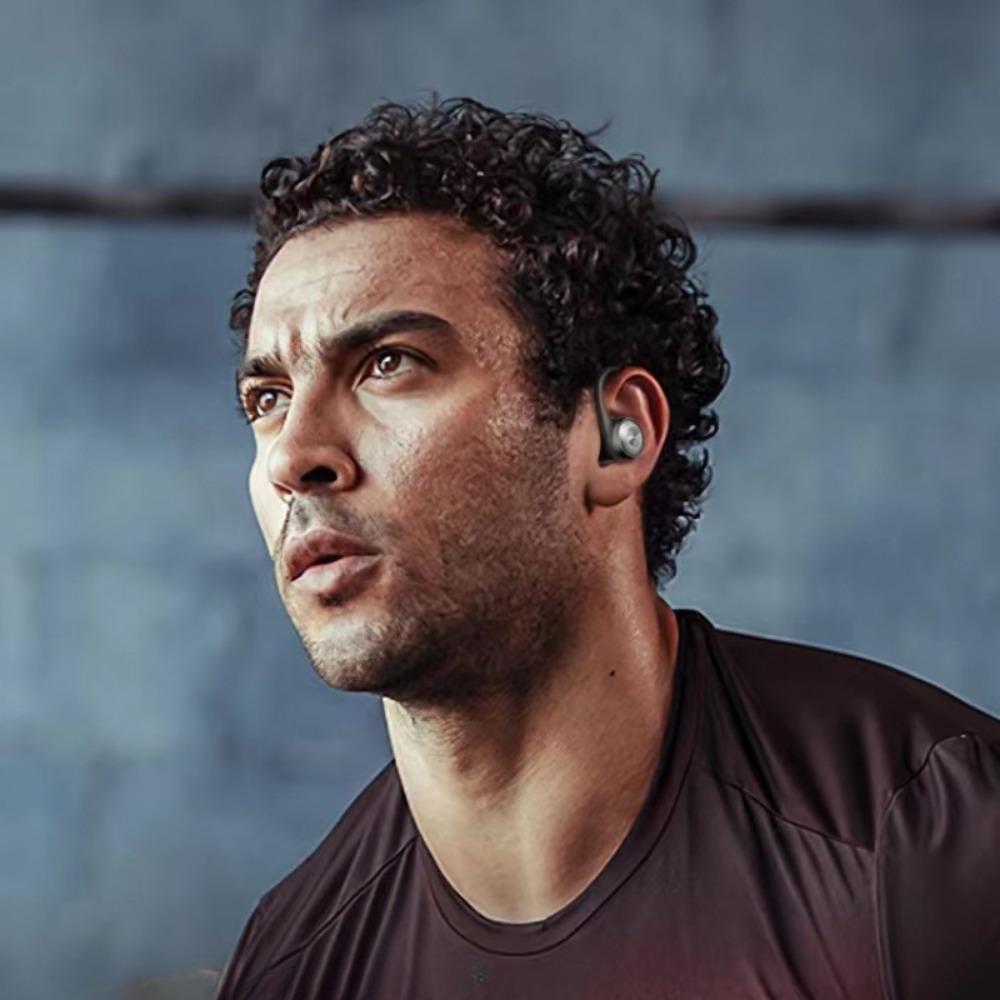 Ny Bluetooth-oppgradert versjon av kjørende Bluetooth-hodesett Ekte trådløs støyreduksjon og semi-i-øret sportshodesett