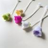 Cute Flower Straw Covers Cap For Stanley Tumbler 40oz Cup Accessories Cute Silicone Straw Toppers Protector Cap For 10mm Straws