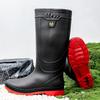 AIOSC Men's Plus Size Fleece-Lined Waterproof Rain Boots