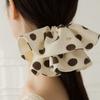 NOCTURN LOVELY FRILL DOT SCRUNCHIE (2COLOR)