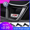 2026 Ζεστό Για Volkswagen VW Senior R Rline Λογότυπο Τιμόνι Αυτοκινήτου Διακοσμητικά ABS Επιμετάλλευση Αυτοκόλλητα Αξεσουάρ Για Volkswagen GTI Polo