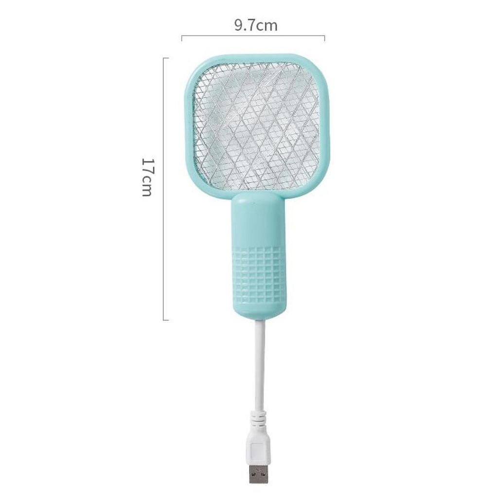 Elektrische Fliegenklatsche 5V Handheld Tragbar Praktisch 3,7W Leichtes Insektenvernichter-Racket für Terrasse Reise Hinterhof Sommer Büro