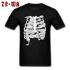 Funny Black TShirts Little Cats Group On The Skeleton Anatomy Organ Structure Picture Tshirt For Men Cotton Crew Neck Summer