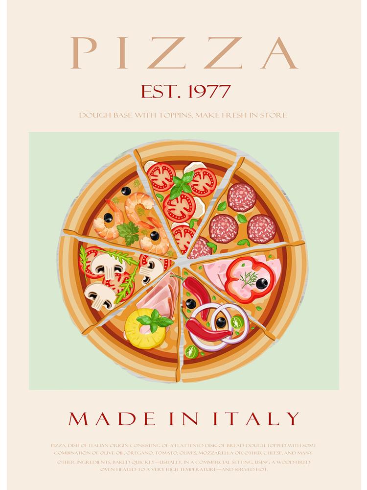 Delicious Food Sushi Pizza Coffee Print Nordic Wall Art Canvas Painting Poster For Kitchen Restaurant Home Decorative Picture