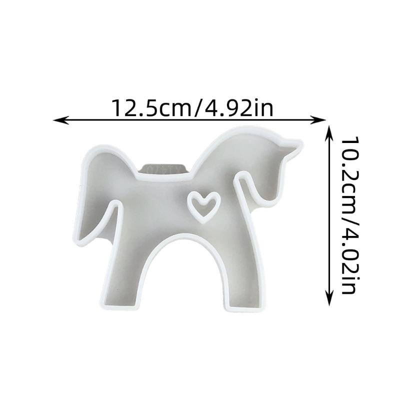 Delicate Small Horse Silicone Casting Mold For Crafting Decorative Plasters Ornament And Cake Decors Valentines Day Gift