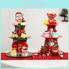 Elegant Three Tier Cake Stand For Christmas Festive Home Decoration With Paper Trays