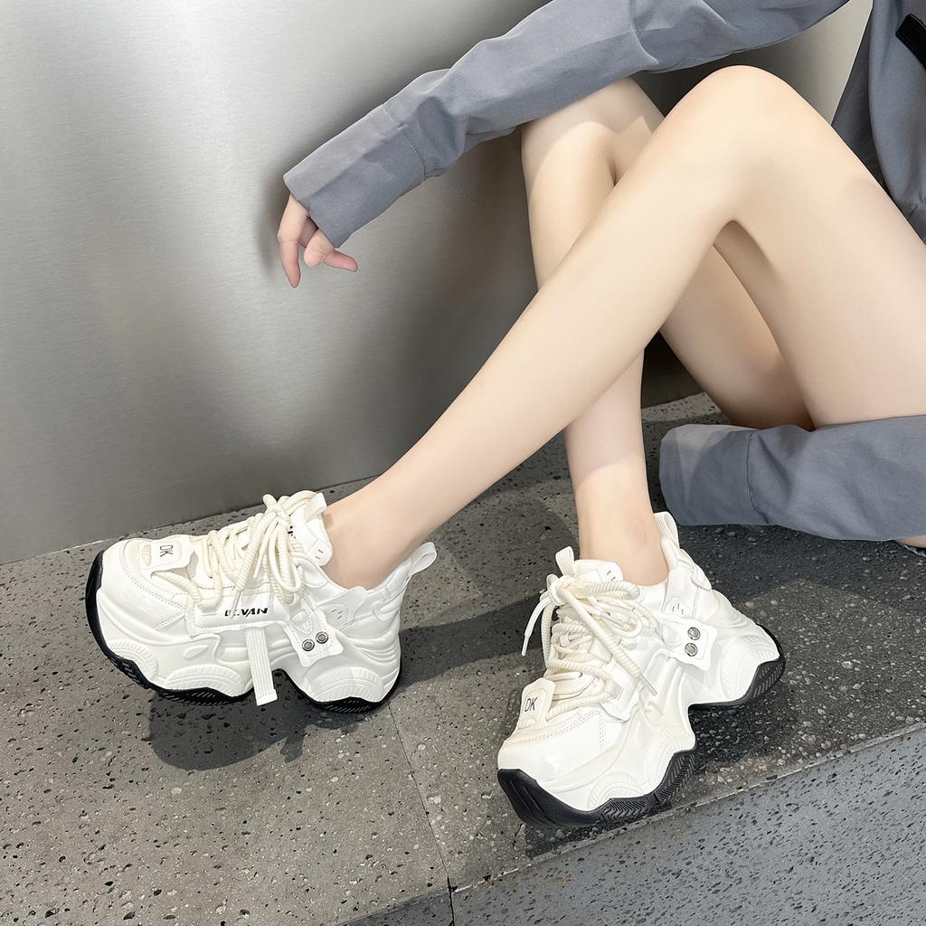 Dad Shoes Spring and Autumn Retro Thick-soled Small Breathable Casual Sneakers