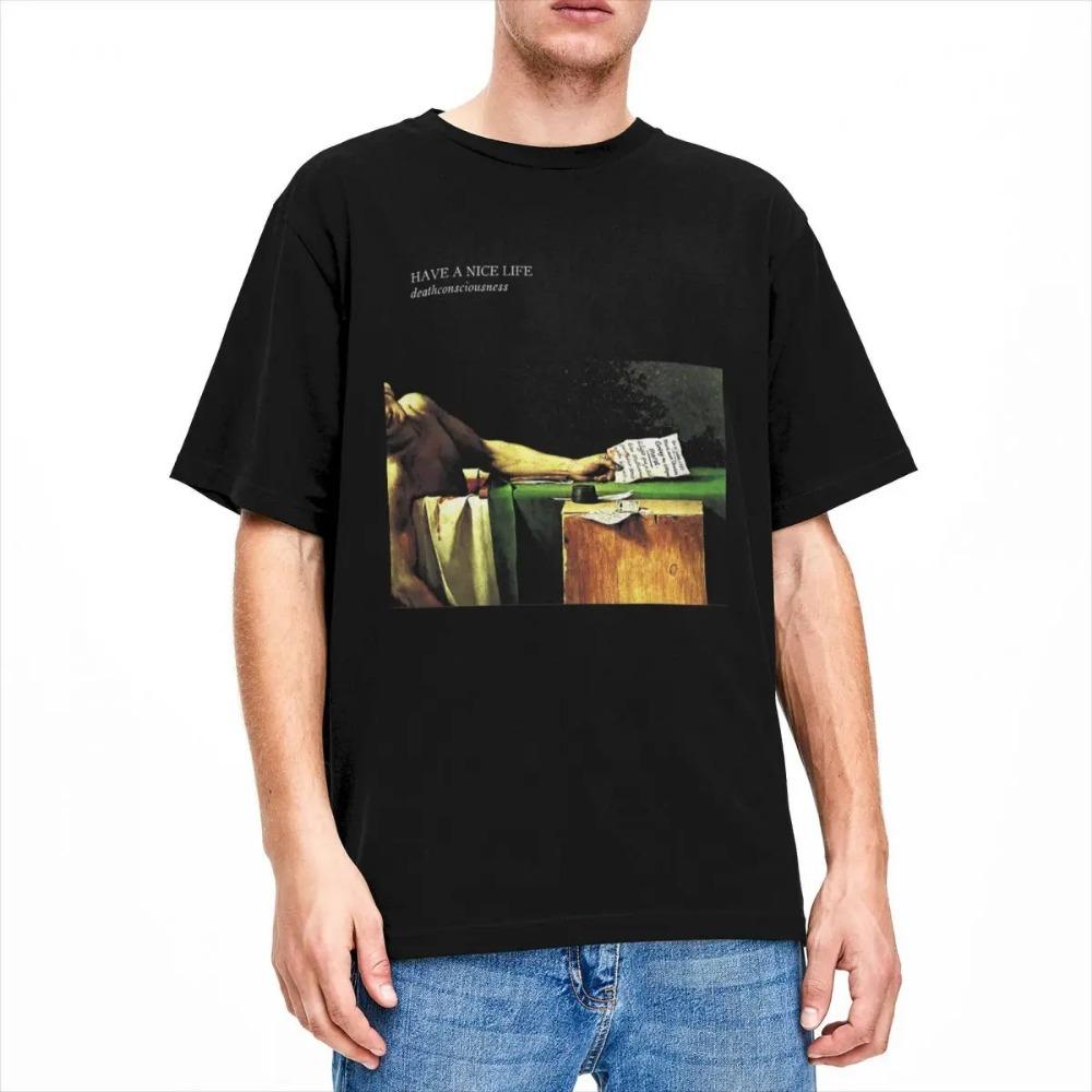 Mężczyźni Kobiety Miłego Życia Świadomość Śmierci Graficzny T-shirt Rzeczy Niesamowity Bawełniany T-shirt Koszulka Ubrania Klasyczny