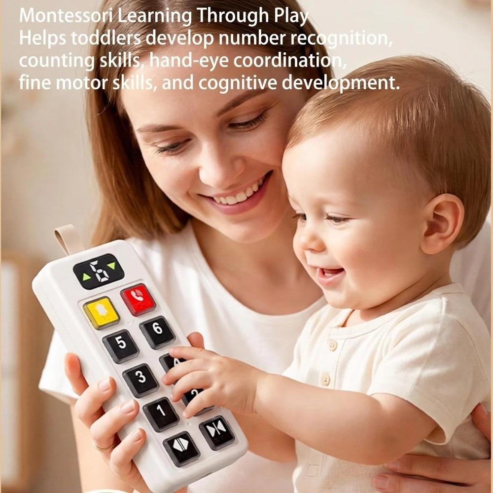 Educational Button Button Sensory Board with Light Sound Elevator Activity Panel Toy Indoor Play