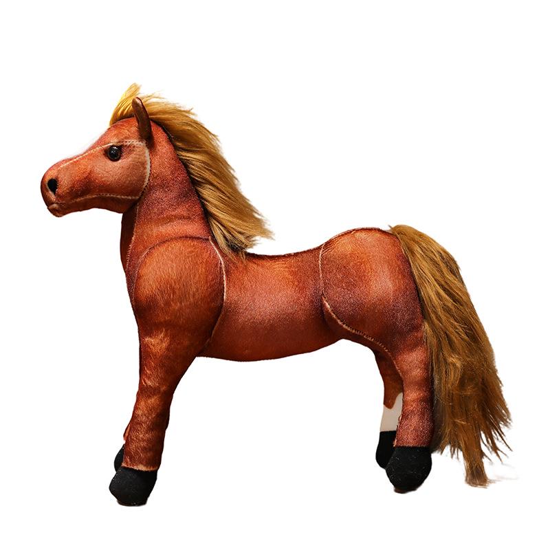 Cute Pony Plush Doll - Simulation Blood-Sweat Horse Birthday Gift for Girls
