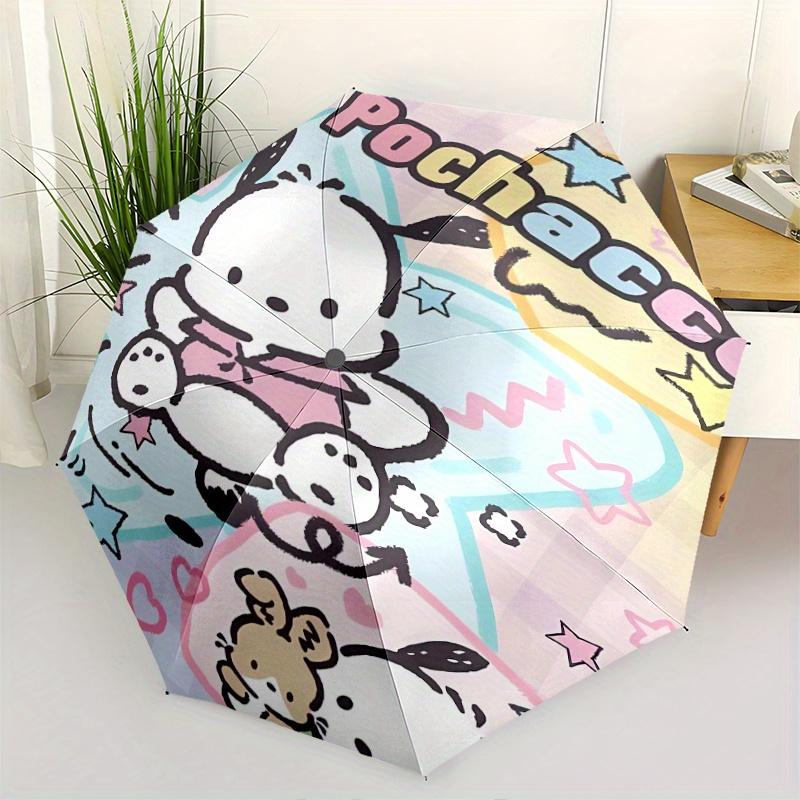 

Sanrio Bunny & Pochacco Automatic Opening and Closing Cartoon Umbrella - Lightweight 3-Fold Design, Suitable for Fans, Travel, Daily Use - Official Pr