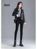 High-Waisted Thick Velvet Skinny Jeans for Women - Winter Slim Fit Stretch Jeggings