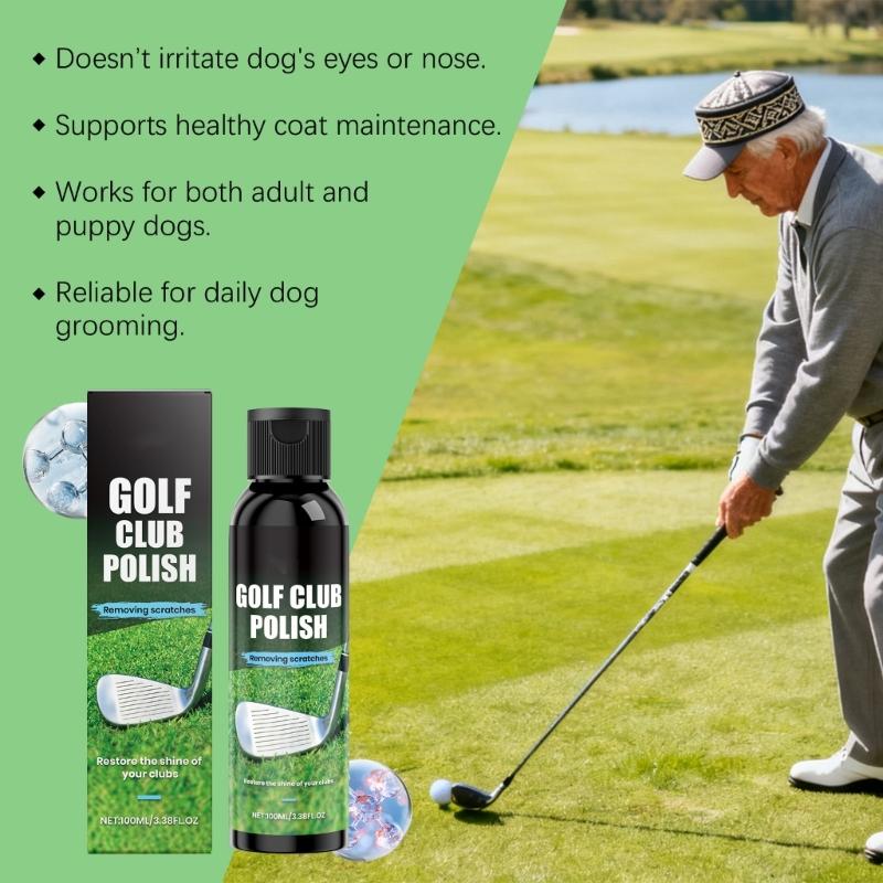 Golf Club Scratch Remover Polisher Cleaner 100ML Night Use Golf Club Polish With Silicone Formulas For Quick Cleaning