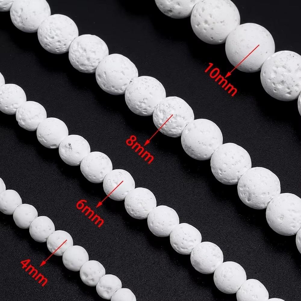 DIY Round Beads Multiple Sizes Loose Beads Fashion Volcanic Lava Beads  Jewelry Making