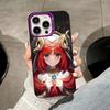 Spiel GI Nilou Lila Transluzente Handyhülle für iPhone 17 16 15 14 13 12 11 X XR XS 8 7 Air Pro Max Plus Bunte Hülle