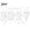 Christmas Decoration for Store 4PCS 2027 New Year Static Window Clings Nordic Snow Town Stickers Snowflake Stickers Reusable Glass Decals Shop Home