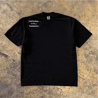 Summer Unisex Unisex Cotton TShirt Luxury Design Graphic Printed Top Casual ONeck Unisex Couples Loose Tee