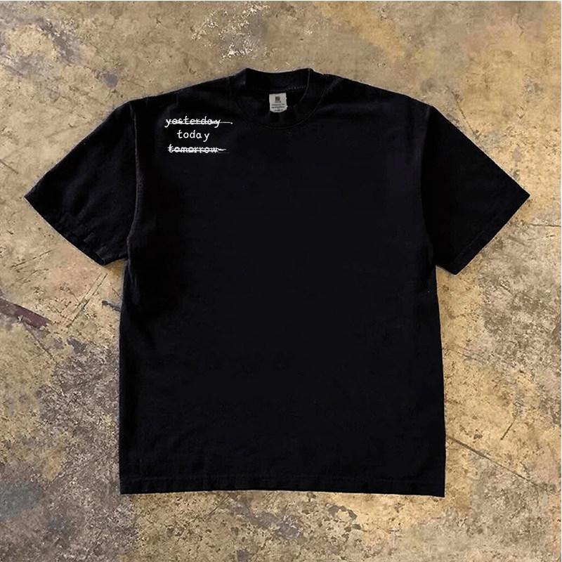 Summer Unisex Unisex Cotton TShirt Luxury Design Graphic Printed Top Casual ONeck Unisex Couples Loose Tee