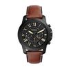 Grant Chronograph Black Dial Brown Leather Strap Watch for Men - FS5241