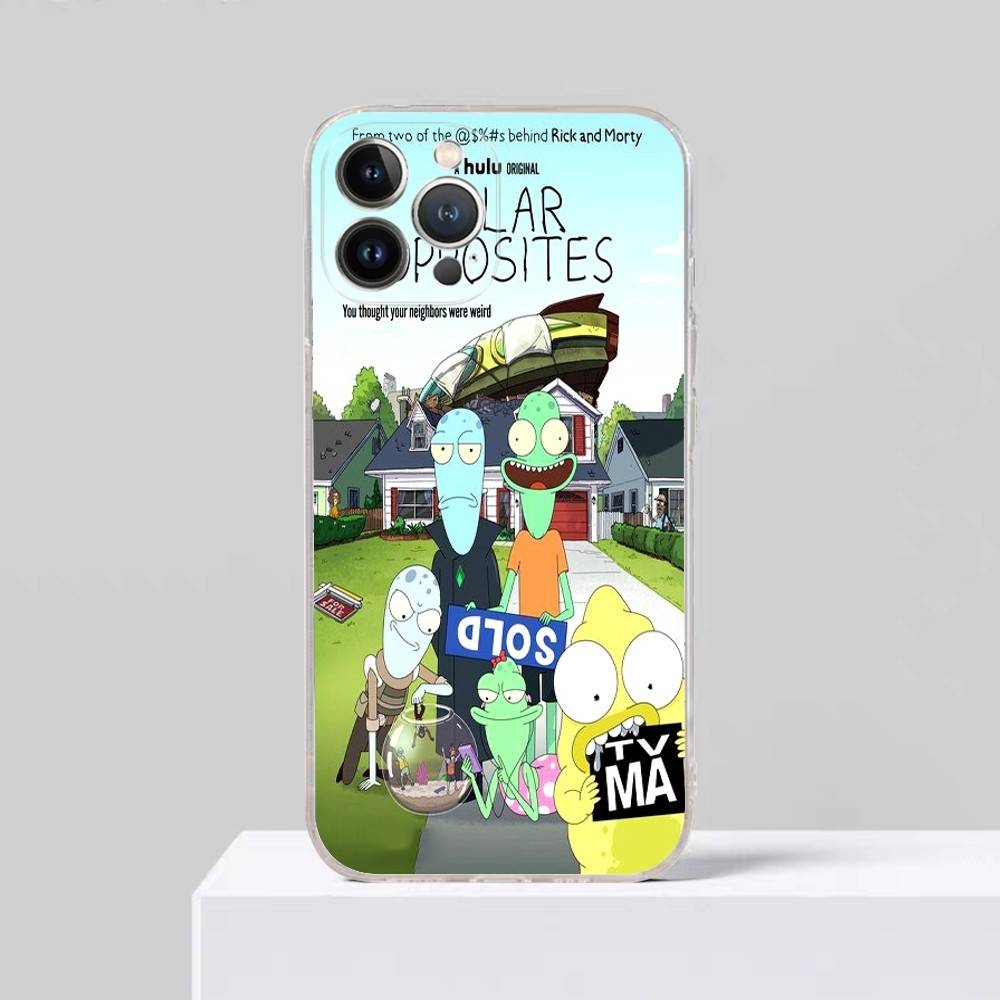 S-Solar O-Opposites Cartoon For IPhone 17 16 15 14 13 12 11 Pro Max Plus Phone Case High End Silicone