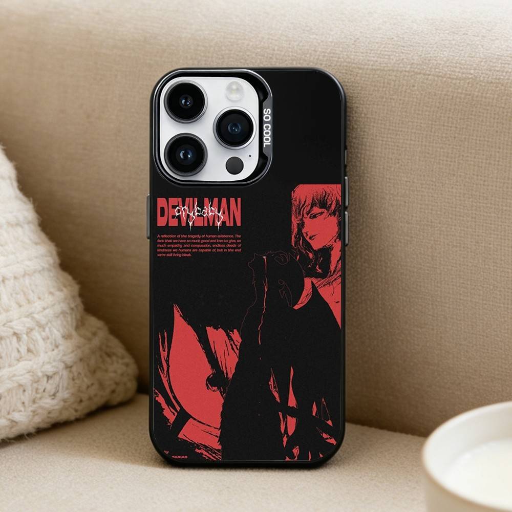 

Anime D-Devilman C-CrybabyS Phone Case For iPhone17, 16,15,14,13,12 Pro Max Black Candy Matte Shockproof Cover iPhone14Pro
