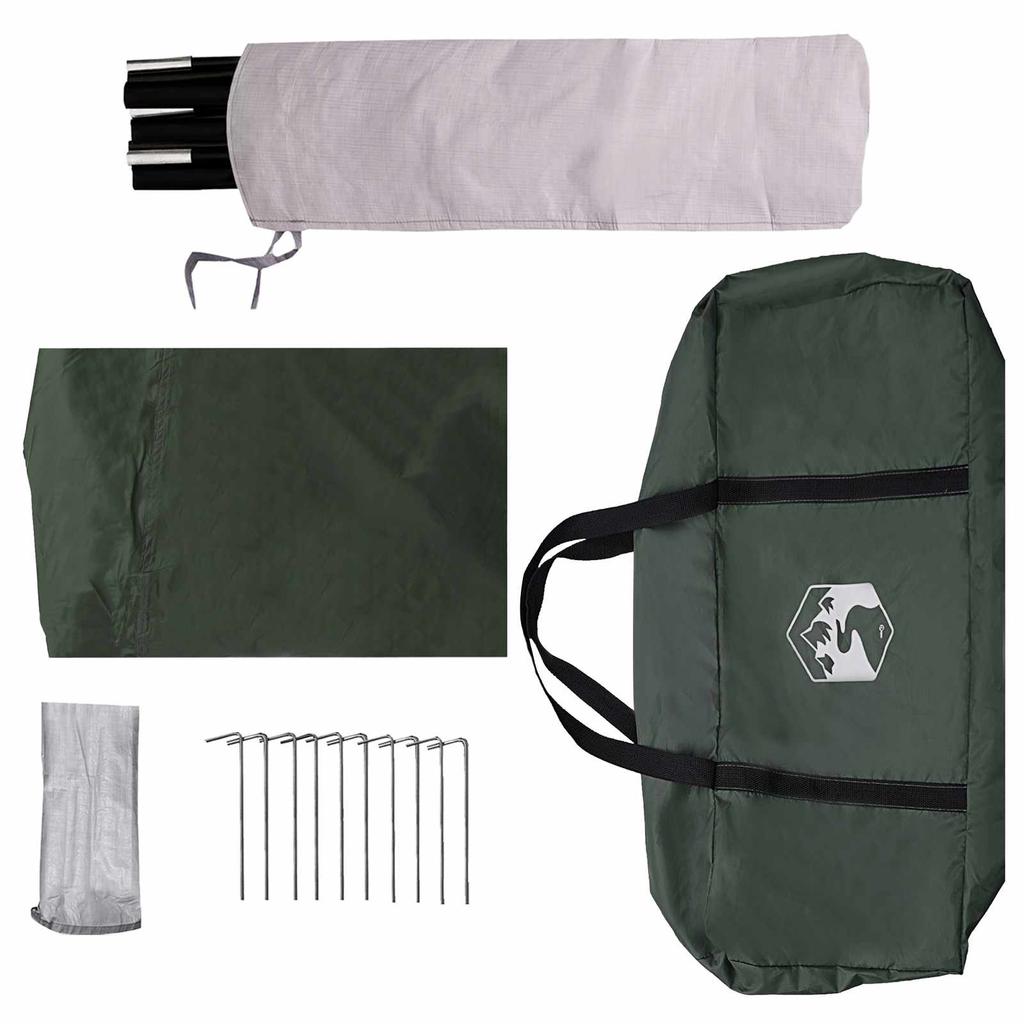 Rear Awnings Waterproof Olive Green 405 X 280 X 220 Cm