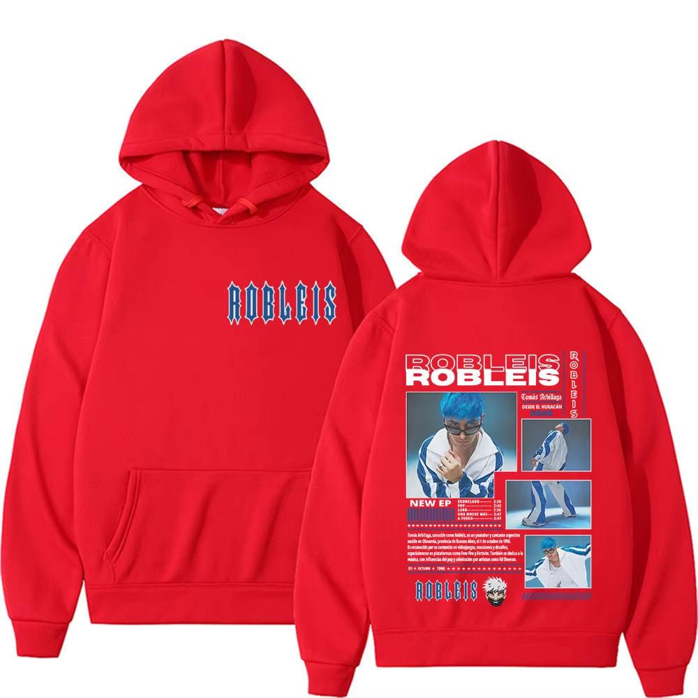 Rapper Robleis Album Tour 2025 Merch Pullover Herrenbekleidung Ästhetische Mode Hoodie Unisex Casual Street Sweatshirt Streetwear