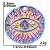5pc Fashion Love Evil Eyes Colorful Stainless Steel Pendant Handmade Pendants Necklace Materials DIY Sword Accessories Findings
