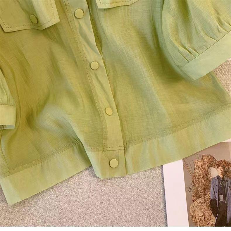 Curvy Girls' Plus Size Hong Kong Style Two-Piece Dress: Short Sleeve Cardigan & Camisole for a Slimming, Stylish Look