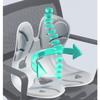Ergonomic lumbar cushion sitting posture correction chair office sedentary backrest adult lumbar cervical traction device