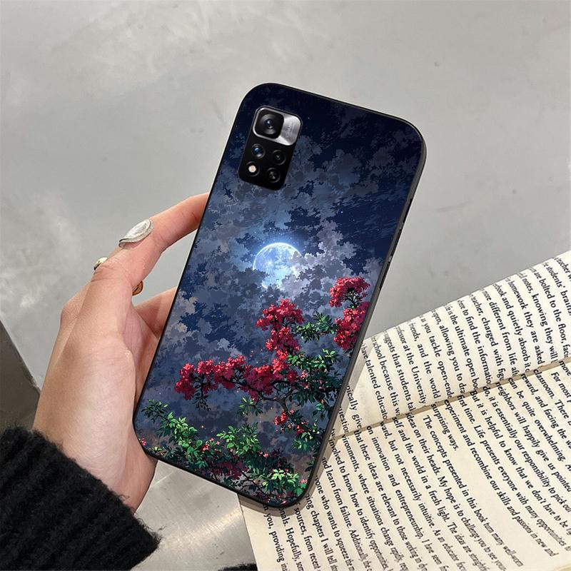 Clound Moon Star Night Funda Phone Case For Xiaomi Redmi Note 14 Pro 14 13 12 11 10 Pro 14S 12S 11S Redmi 14C 13C 10