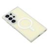 For Samsung Galaxy S23 Ultra Case Compatible with MagSafe PC+TPU Matte Phone Cover with Glass Lens Film