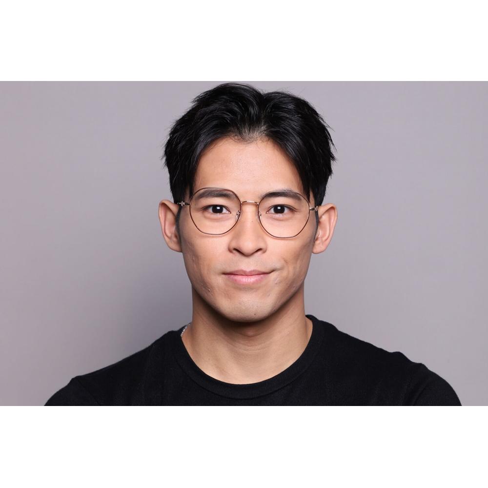 Full Rim Oval Grey Gold Smartbuy Collection Athabasca L122e Fashion Unisex Eyeglasses