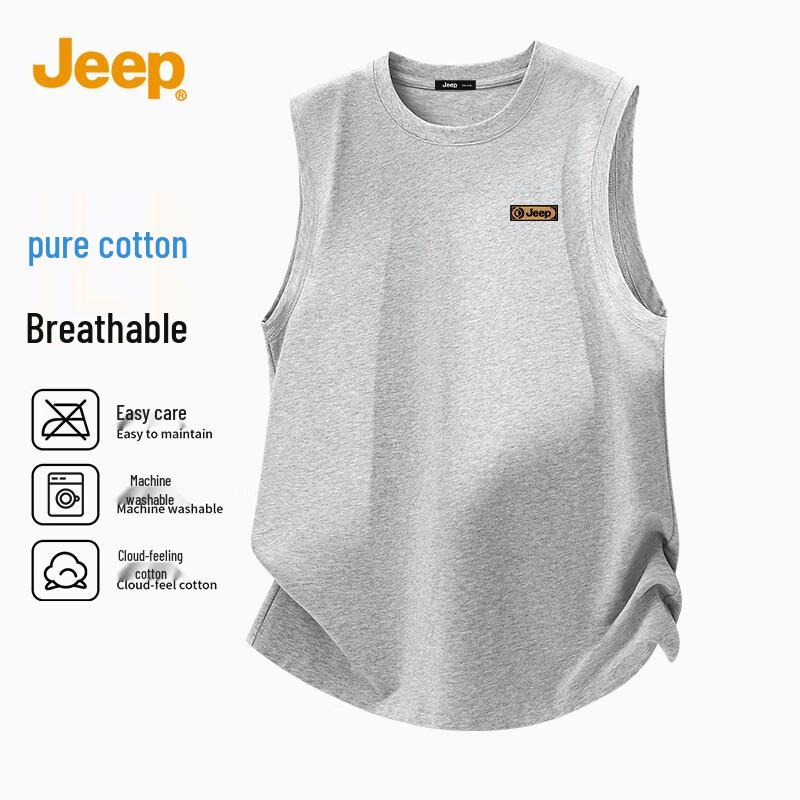 JEEP Men s Summer Loose Fit Sleeveless Vest 2XL